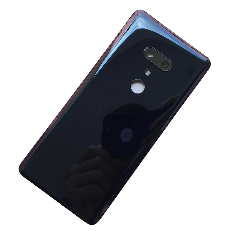Navy Blue BINYEAE оригинальная стеклянная крышка для аккумулятора для htc U12 Plus, задний Чехол с объективом для камеры U12 Plus, Запасная часть - Цвет: Navy Blue