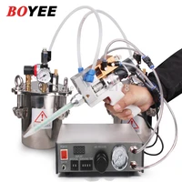 by 125ab automatic ab liquid glue dispensing machine with epoxy resin two component glue gun