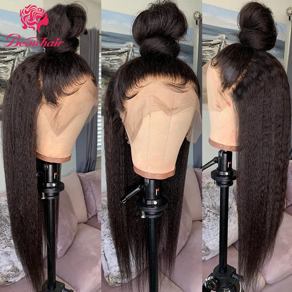 Парик из бразильских человеческих волос 13x4 парик с фронтальной кружевной