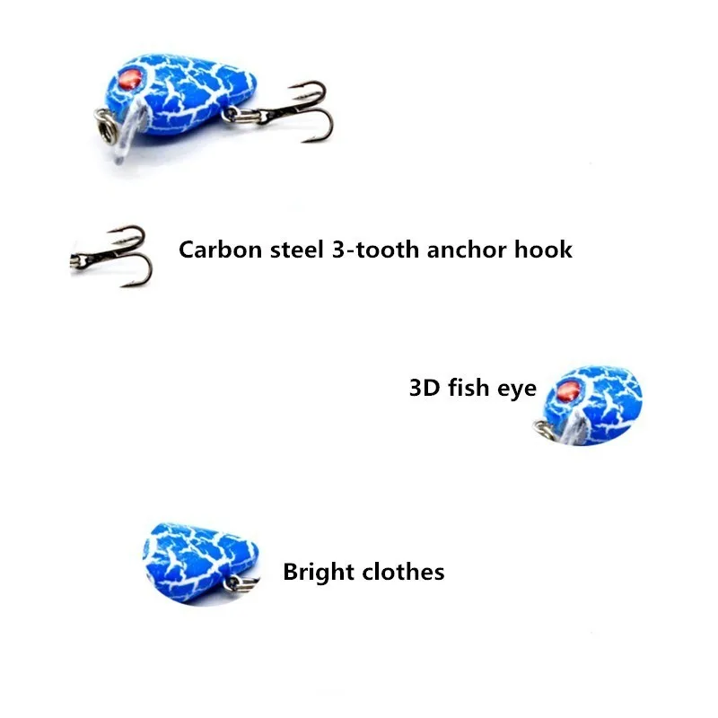 5 шт. рыболовная приманка 3 см 2 г искусственные мини приманки рыболовные снасти