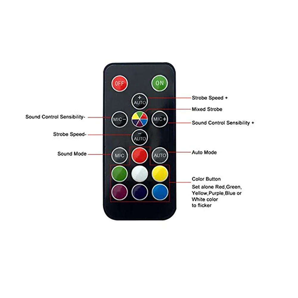 Звуковая активация дискотека Фестивальная вечеринка светодиодный свет мигание