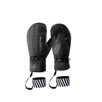 2021 new design custom made ski gloves fleece lining inside five fingers design snowboard gloves for outdoor snow skiing