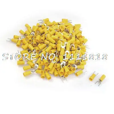

500 x 48A 12-10 AWG Insulated Fork Terminal Cable Lug SV5.5-6S
