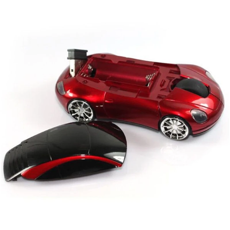 2 4G беспроводная мышь крутая 3D спортивная Автомобильная оптическая 1600DPI с