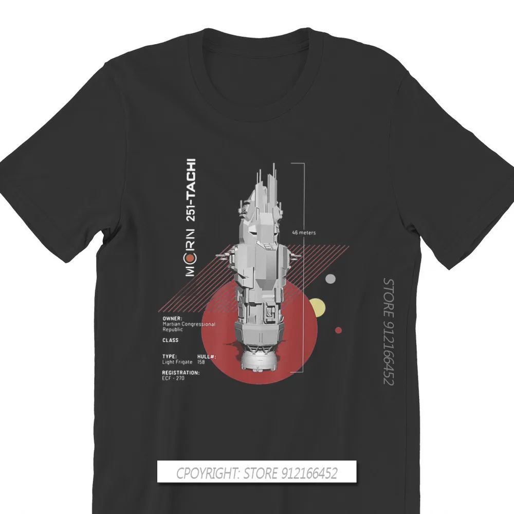 Футболка Rocinante в стиле корабля широкие ТВ-футболки мужская Высококачественная