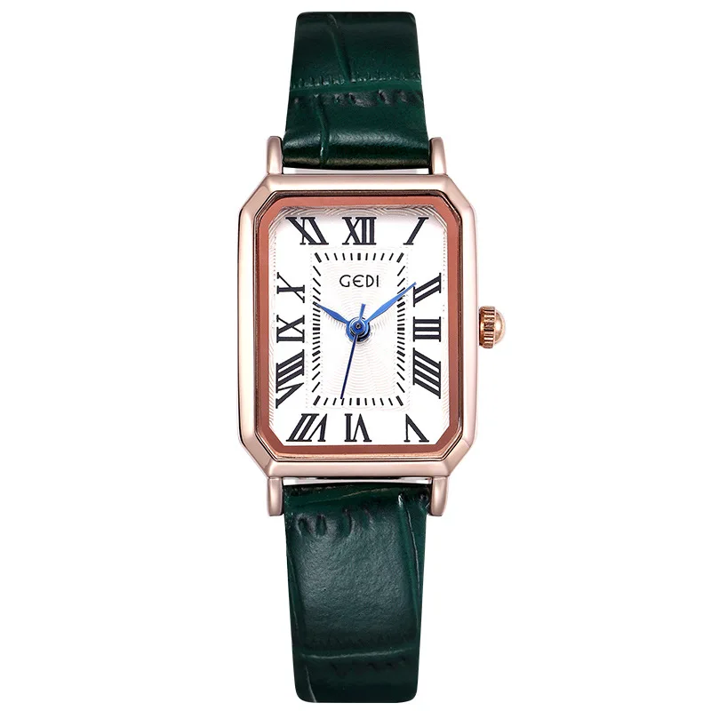 

the lady of the watch, the fashion waterproof women's watch, the Korean version of the simplified leather.