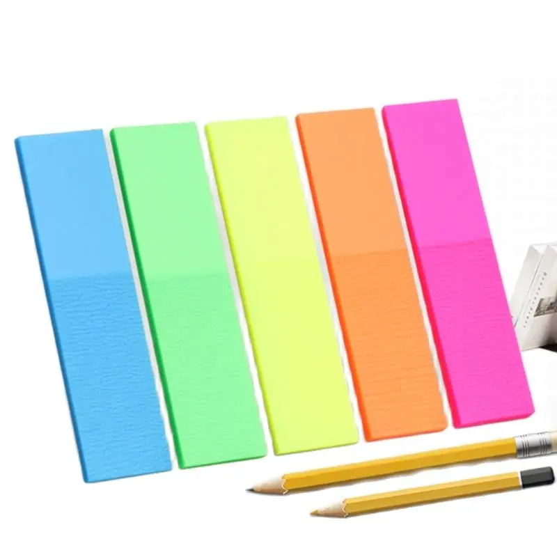 

100 Sheets Simplicity Student Memo Pad Sticky Notes Fluorescence Self Adhesive Index Label Stickers School Office Supplies
