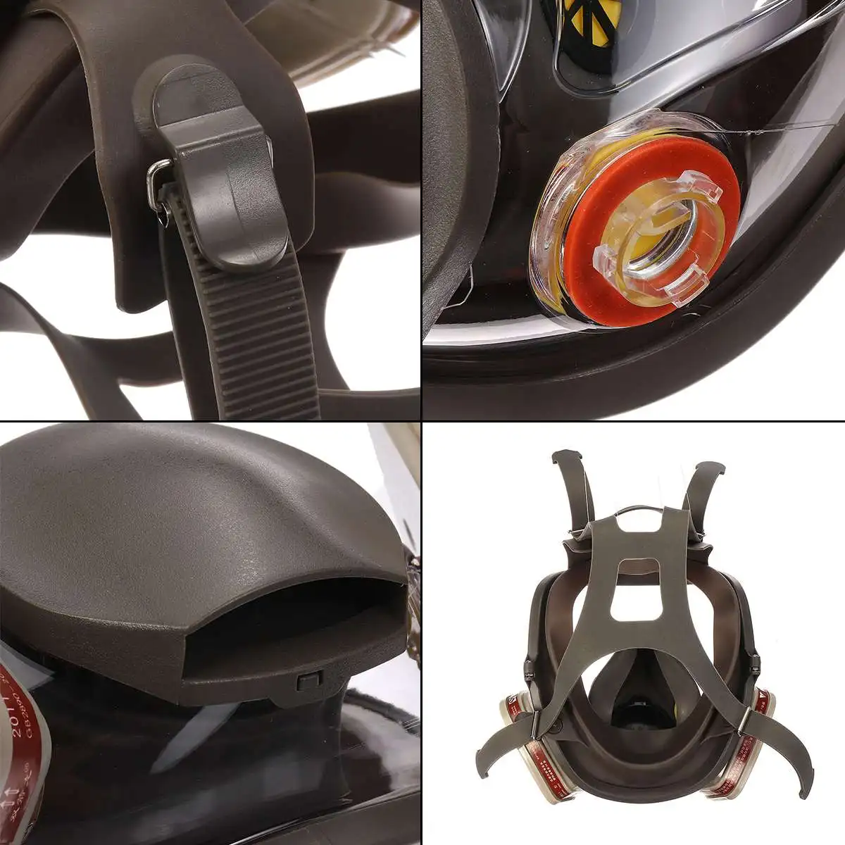 

3/7 in 1 3 interface 6800 Mask Combination 6001 Filter With Filter Cotton Filter Box Full Face Facepiece Respirator Gas Mask
