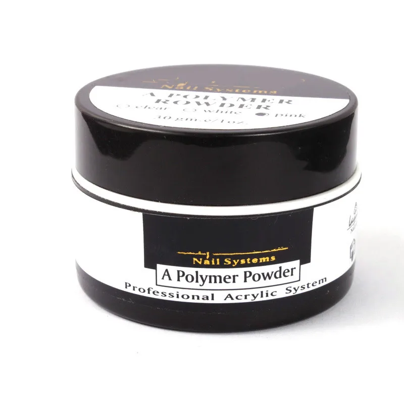 1 шт./6g гвоздь акриловую пудру белый розовый прозрачный 3 цвета акриловый Фрезер