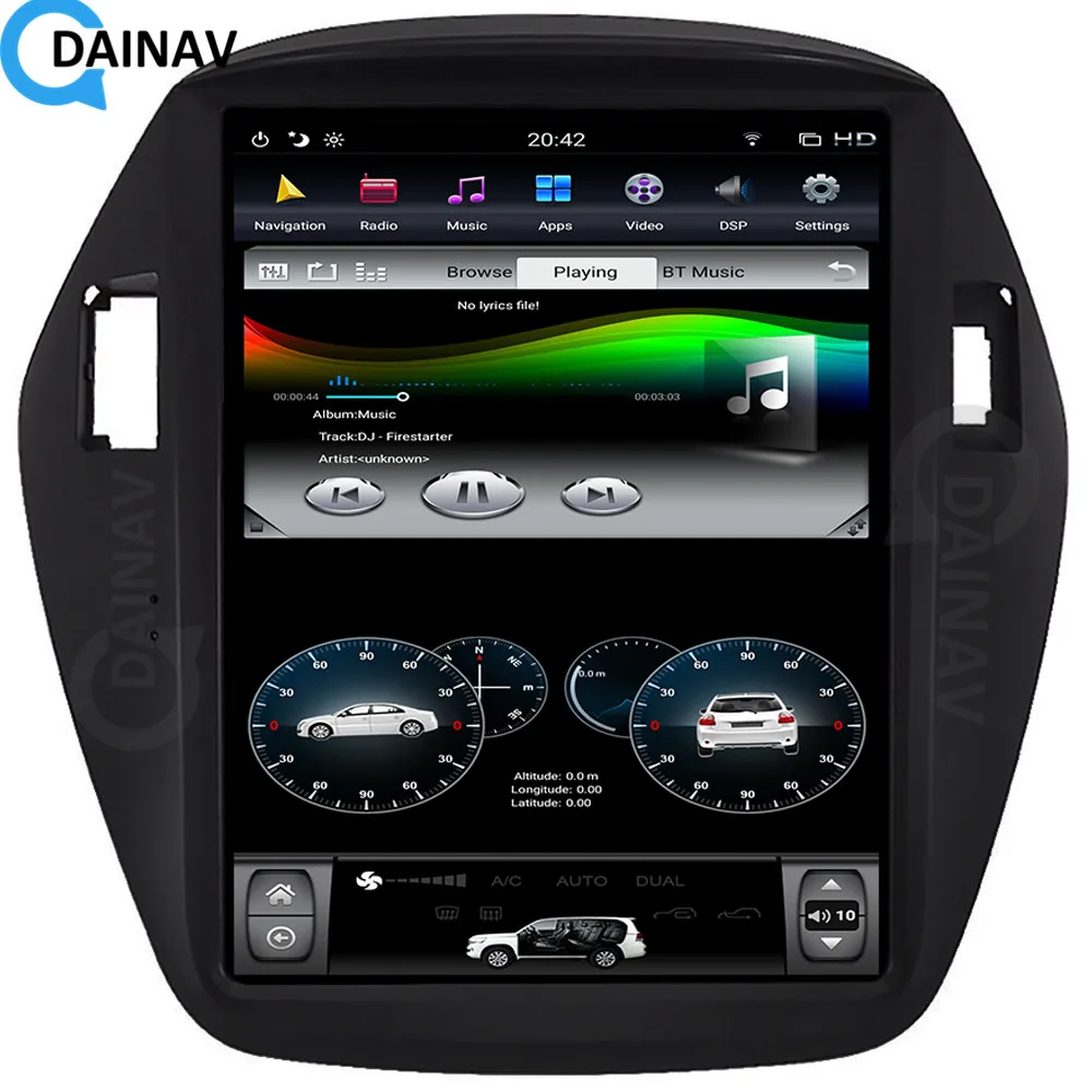 Автомобильное радио с вертикальным экраном GPS-навигация для Hyundai IX35 2010 2011 2012 2013 2014