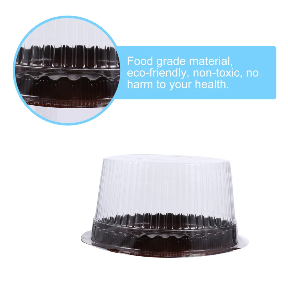 

100 Pcs Dome Cake Container Cake Blister Box Packaging Tool Cake Holder with Lid