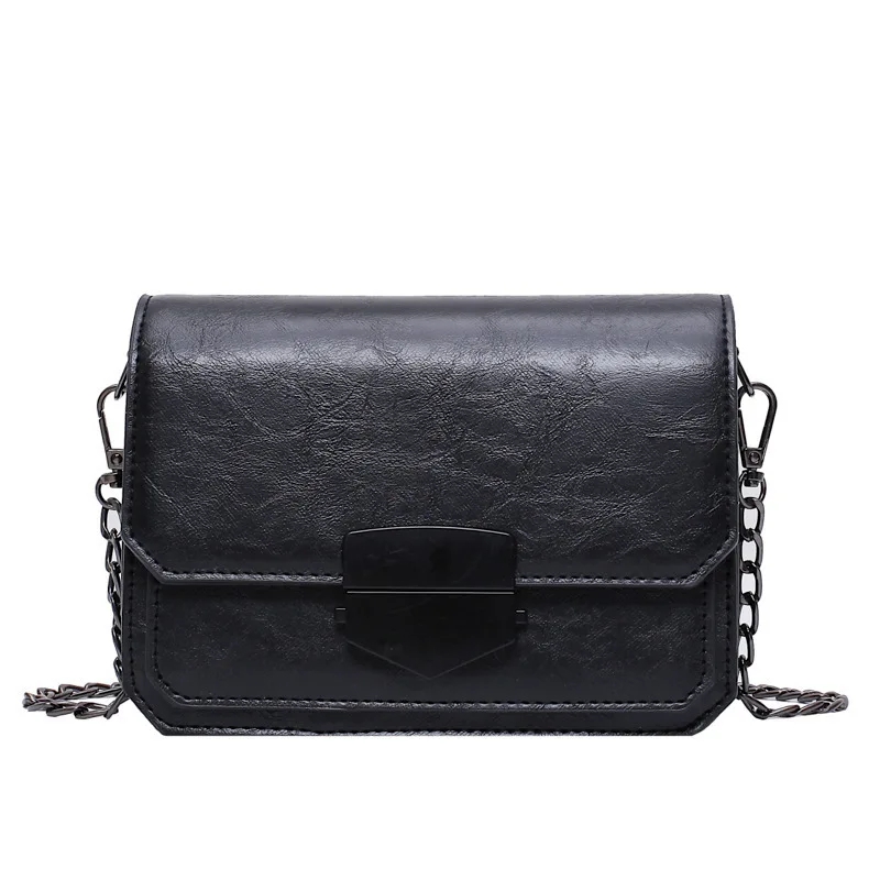 

New retro fashion chain ladies small square bag handbags 2021 autumn and winter high texture single shoulder messenger bag trend