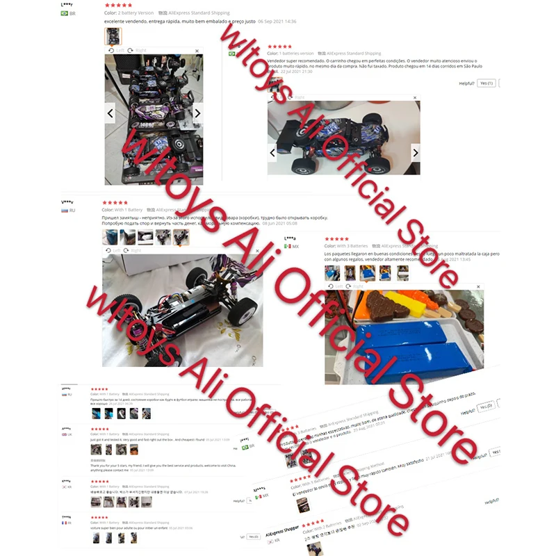 Гоночный автомобиль WLtoys 124018 124019 1/12 2 4G 60 км/ч 4WD высокоскоростной для бездорожья
