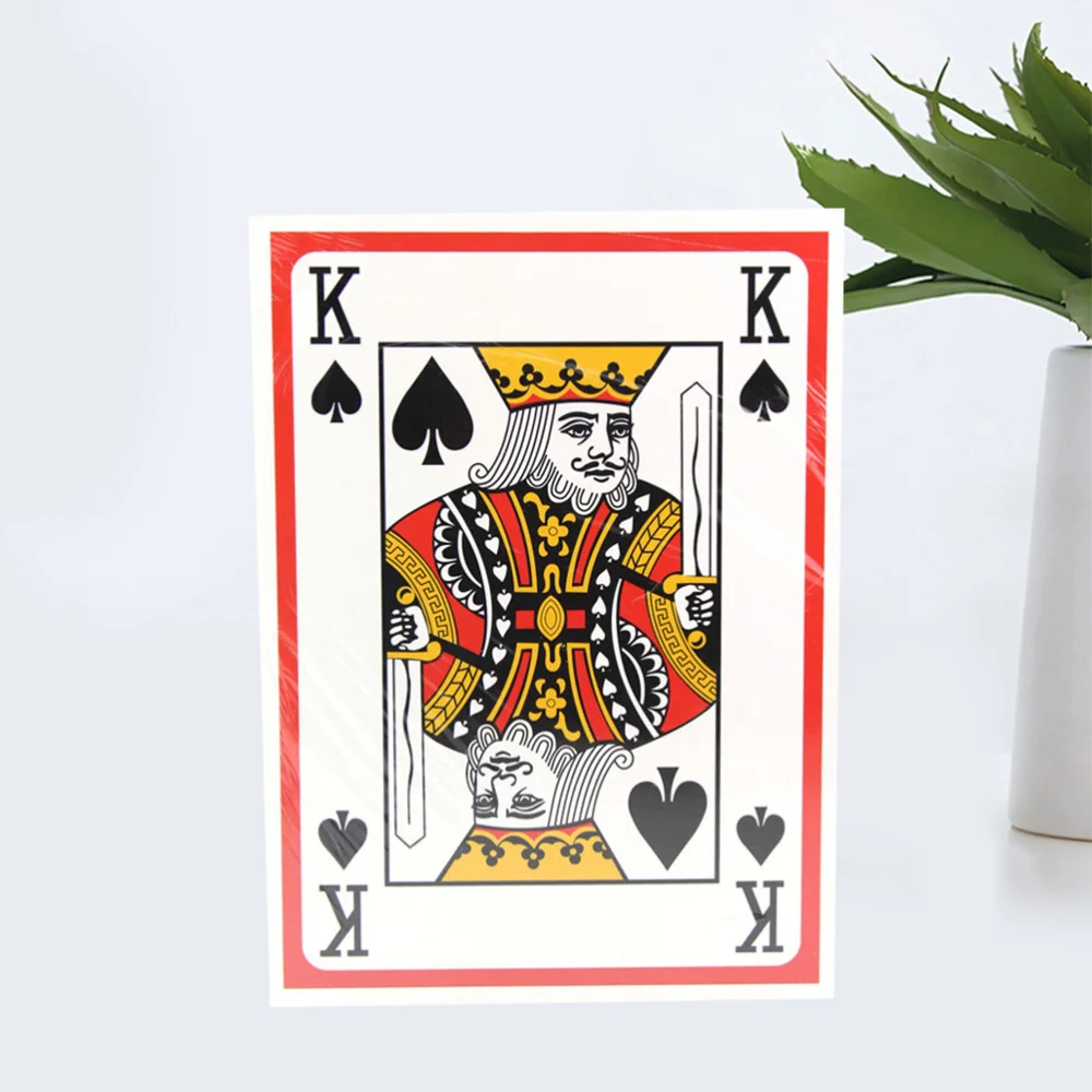 

A4 Size Times Normal Poker Larger Table Playing Board Game for Home Bar Office (White)