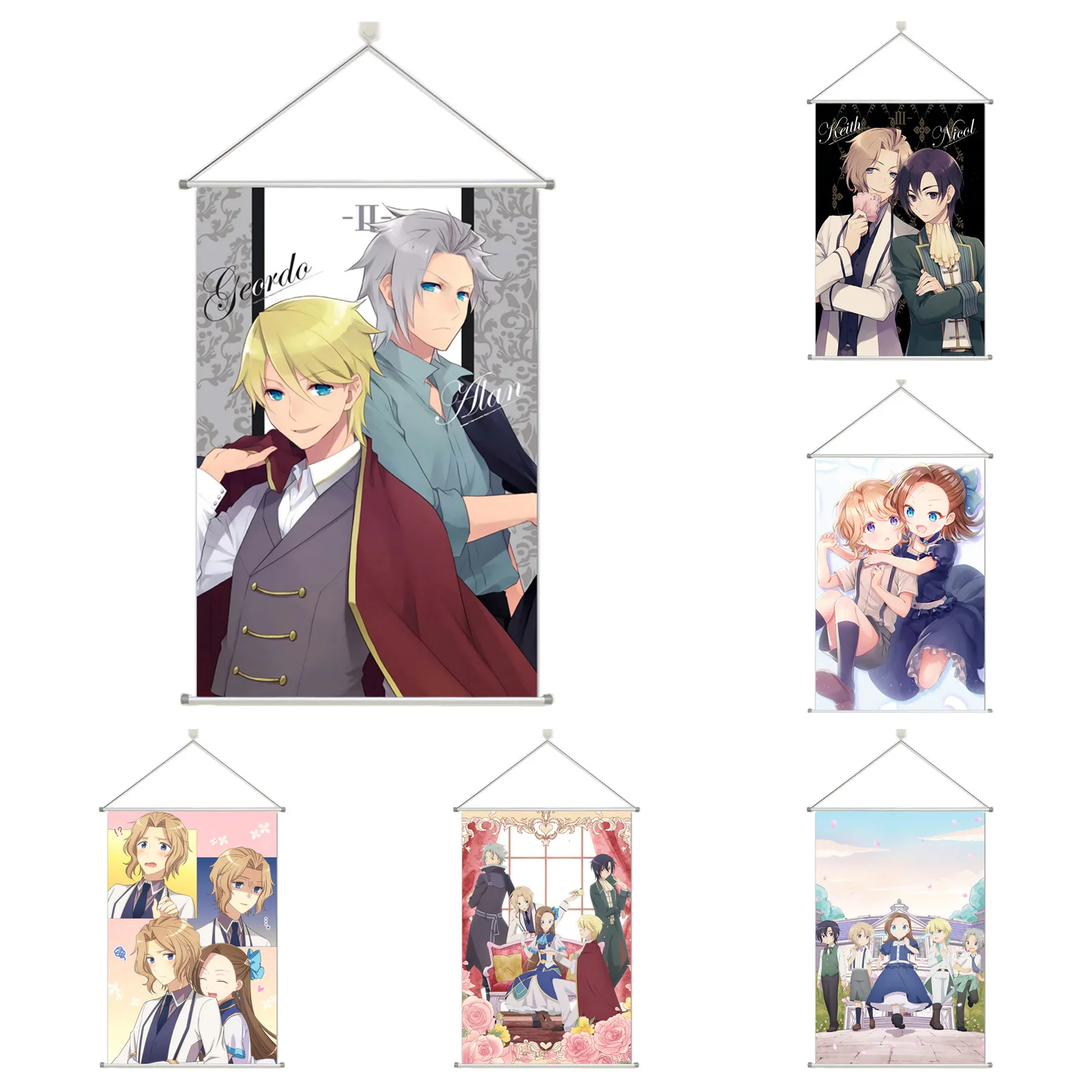 

My Next Life As A Villainess Katarina Claes Alloy Scroll Cartoon Comic Scroll Hanging Wall Decor