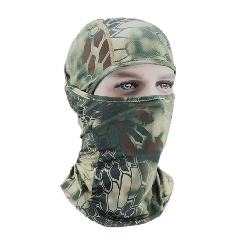 Winter Camouflage Full Face Mask Cycling Hunting Keep Warm Windproof Headwear Outdoor Anti-UV Military Hat Cap | Спорт и развлечения