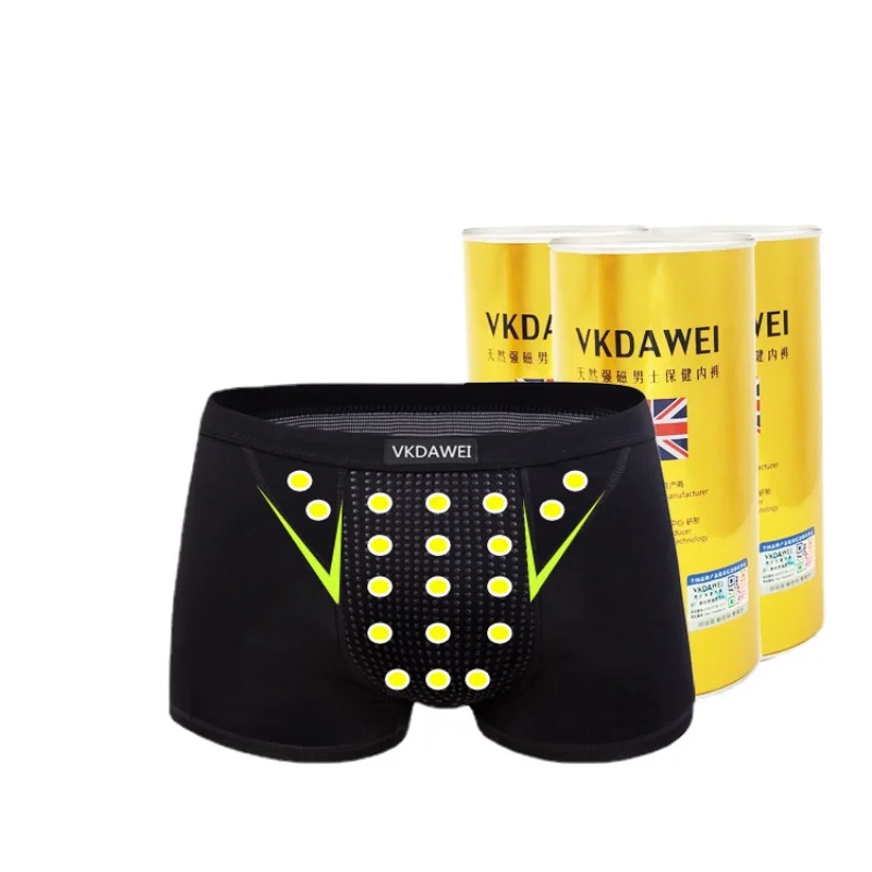 

Magnetic Underwear Men's Plus Size Boxer Shorts Tourmaline Home Prostate Physiological Health Magnet Magnetic Therapy Underpants