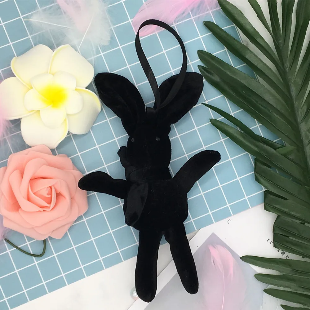 Новый Кролик плюшевое животное чучело платье брелок для ключей кролик игрушка
