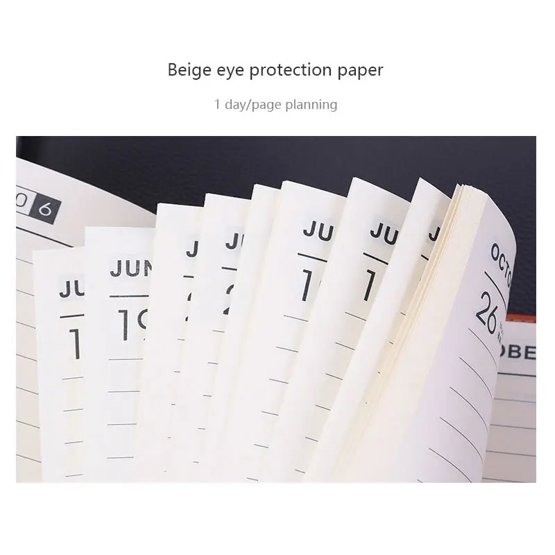 Записная книжка в европейском стиле модная с ежемесячной целью и ежедневным