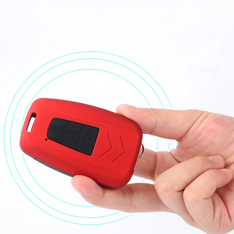 2020 ABS PC углеродное волокно силикагелевый чехол для ключа автомобиля Toyota Prado PHEV