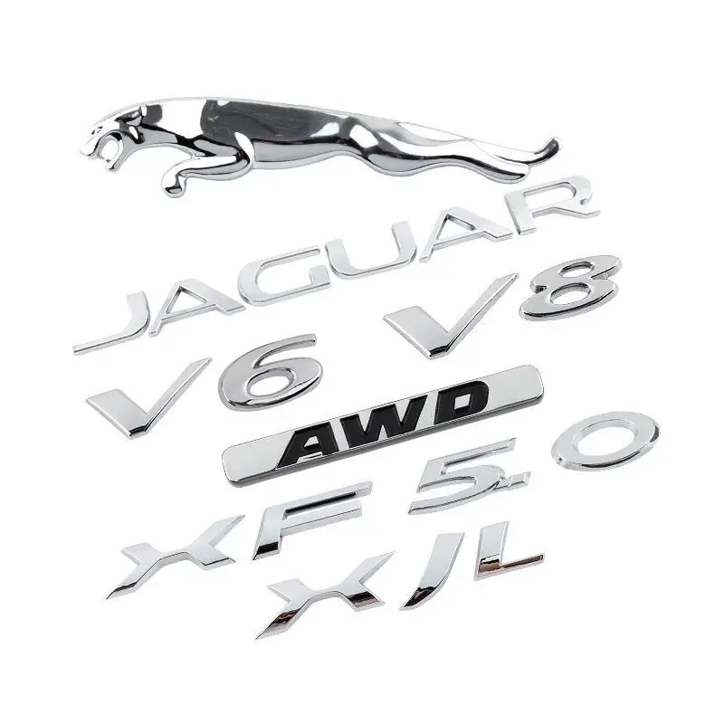 Автомобильный задний знак, применимый к Jaguar JAGUAR, Автомобильный Стандарт XF XJ XJL, модифицированный V6 V8 3,0 5,0, надпись, наклейки, модель