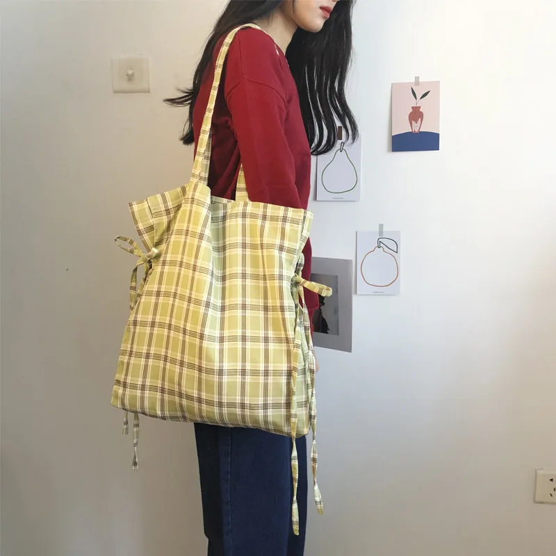 Youda женская сумка большой вместимости в японском стиле ленивые простые холщовые