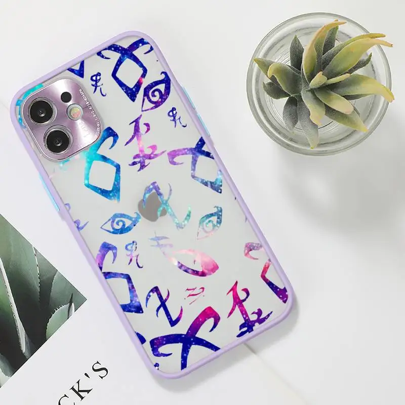 

Shadowhunters sfondi Phone Case purple matte transparent For iPhone 7 8 x xs xr 11 12 pro plus max mini Clear Funda