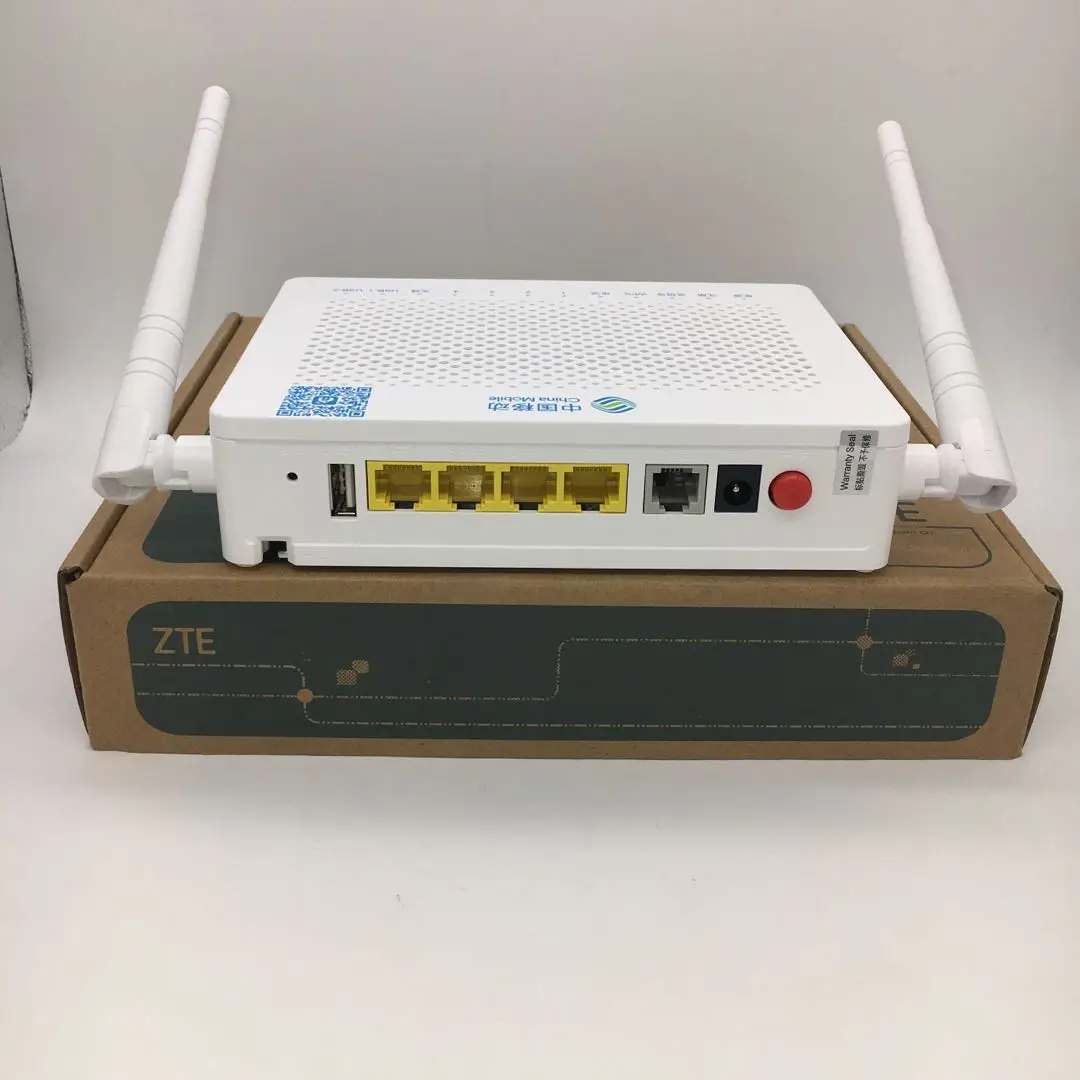 Новинка 6 шт. ZTE GPON ONU F673AV9A 4GE WLAN 2 4 ГГц/фото двойной WIFI ONT FTTH маршрутизатор