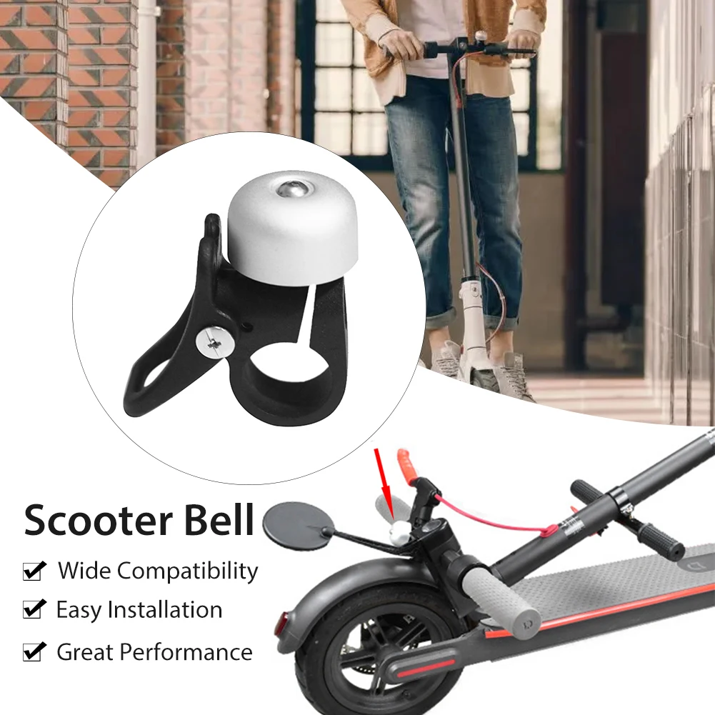 Купи Scooter Bell Horn Aluminum Alloy Bell for Xiaomi M365 Electric Scooter loud Siren Kid Accessories Bike Scooter MTB за 64 рублей в магазине AliExpress