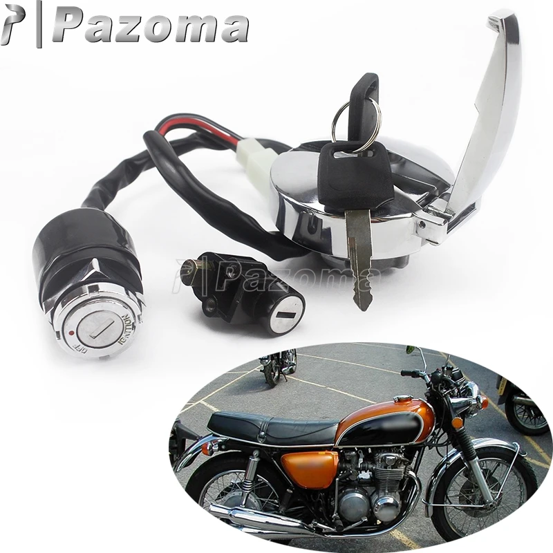 Замок зажигания мотоцикла крышка топливного бака с 2 ключами для Honda VLX 400 CB 125S 125TT