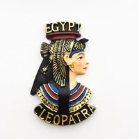 qiqipp egypt creative tourism memorial decoration crafts three dimensional egyptian queen cleopatra magnetic fridge magnet
