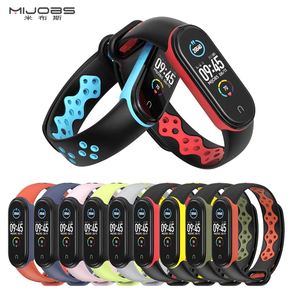Ремешок силиконовый для Xiaomi Mi Band 5 6 7 4 3 NFC | Электроника