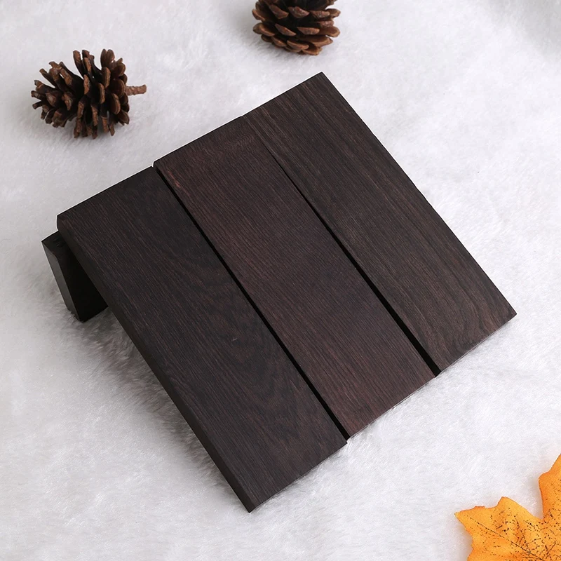 

4 Pcs Black Ebony Lumber Wood Timber Handle Plate for Music Instruments DIY Tools 3/8 Inch x 1.5 Inch x 5 Inch