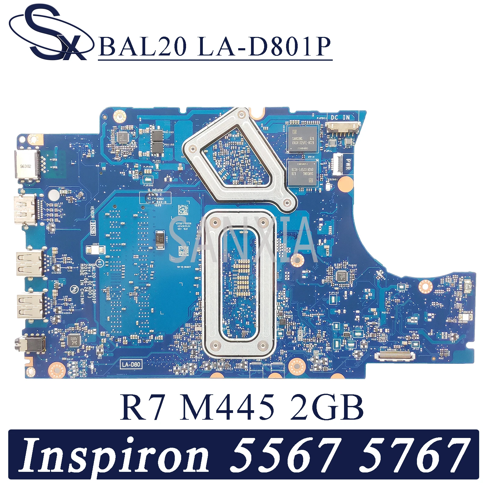 Материнская плата KEFU для ноутбука Dell Inspiron 15 5567 17 5767 оригинальная материнская