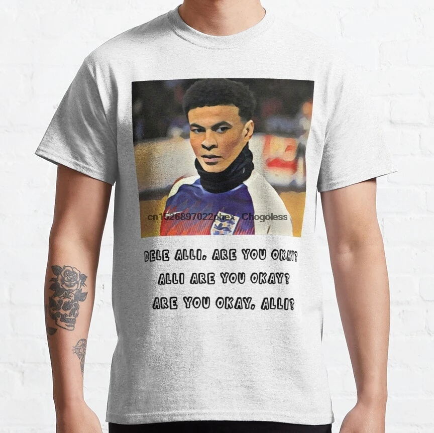 Мужские футболки Dele Alli Are You нормальная гладкая футболка для мужчин и