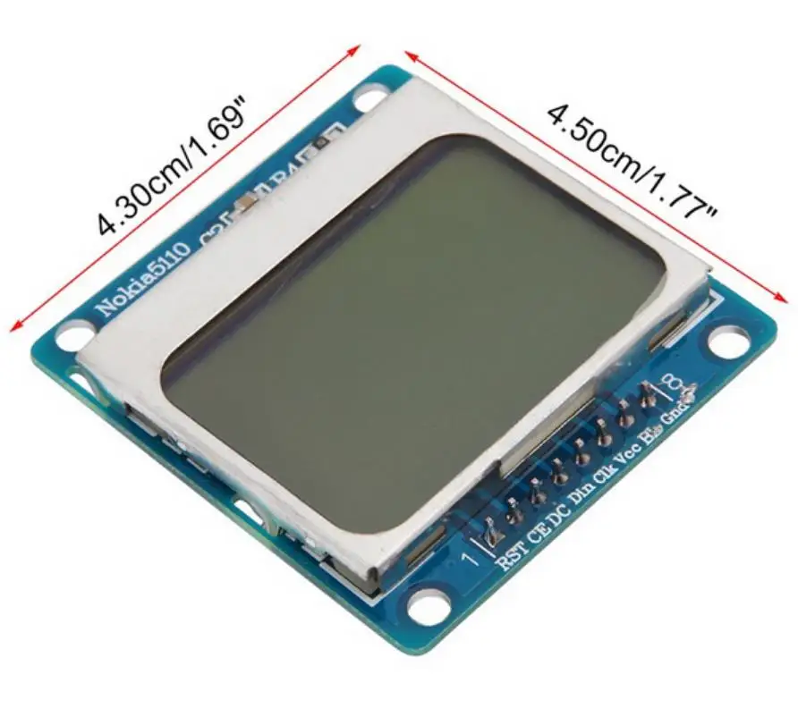 Бесплатная доставка синяя плата MCU 5110 Совместимость с ЖК дисплеем 3310|lcd module|lcd 3310lcd