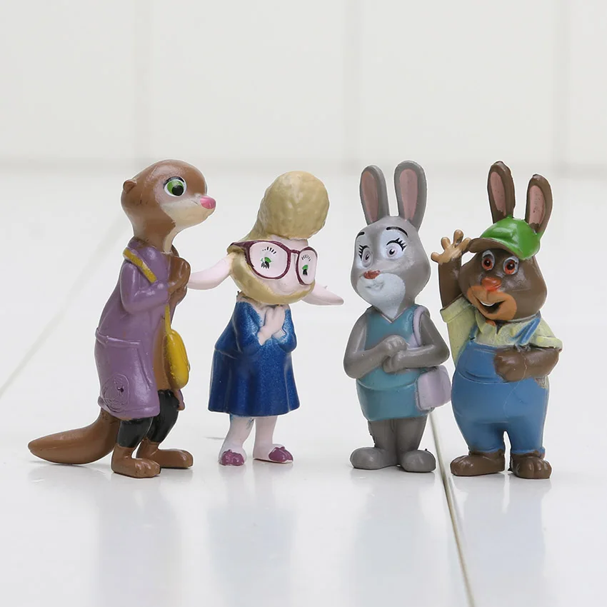 12 шт. Набор фигурок фильма Лис Ник кролик Judy Flash вспышка ПВХ фигурка ленивморе Мультяшные персонажи