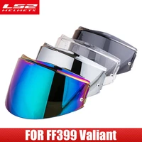 ls2 valiant ff399 helmet visor with anti fog patch holes rainbow smoke colorful silver replacement lens casco moto