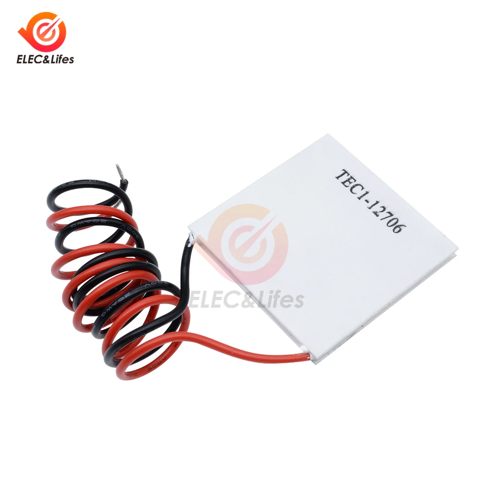 TEC1-12705 Термоэлектрический охладитель Пельтье 12V TEC1-12706 TEC1-12710 TEC1-12715 40*40 мм пластина Пельтье DIY Пельтье Elemente модуль