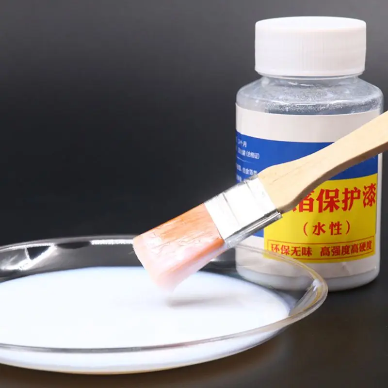 

Topcoat Sealer of aluminum Real gold leaves Foil and Powder diluent 100ml