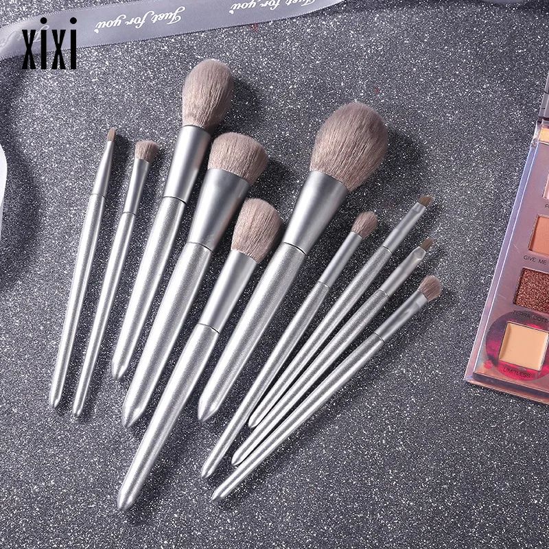 Сиси Профессиональный Makeup10 шт./партия набор кистей для консилер для глаз база-хайлайтер набор кистей для пудры