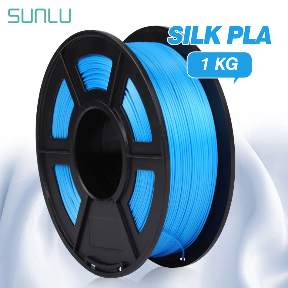 

SUNLU PLA SILK 3D Printer Filament 1.75MM 1KG No Knots No Bubble Eco-Friendly Odorless Bright Color Close To SILK Effect