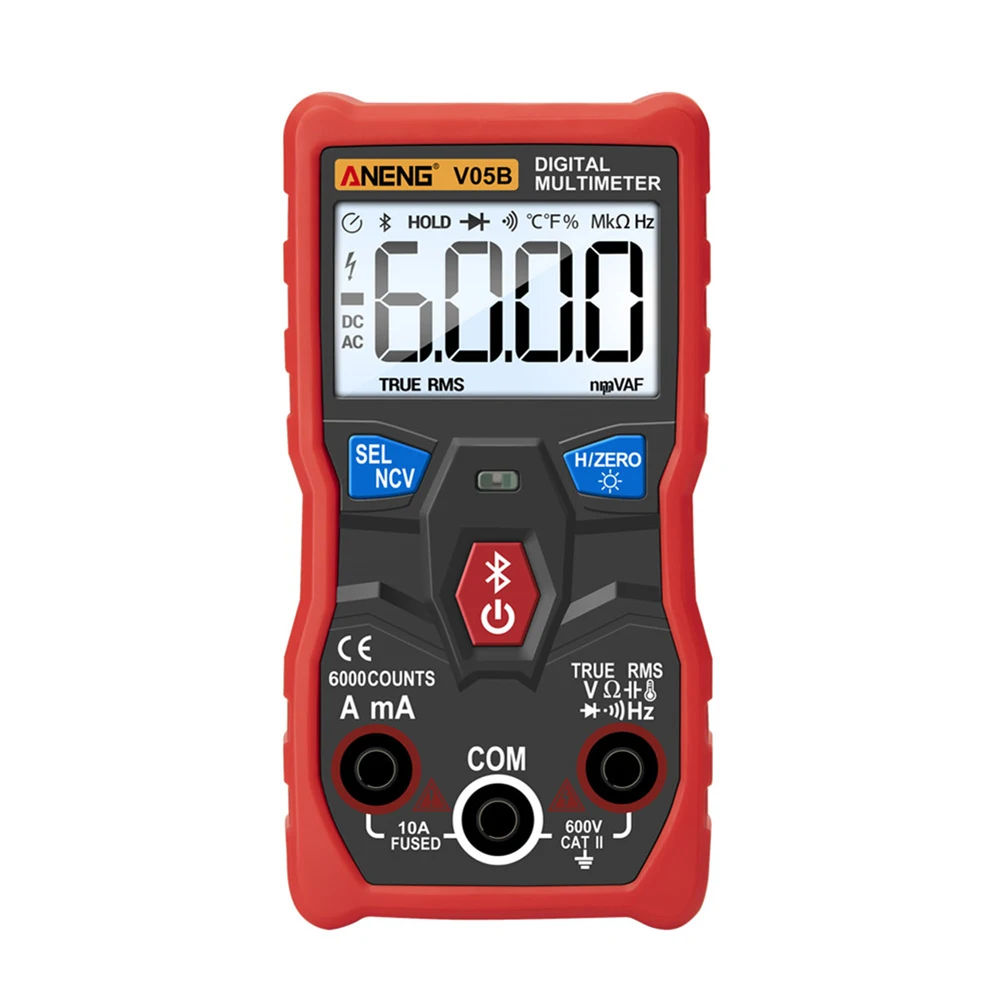 

V05B APP Digital Meter Multimeter Auto Ranging Strong Toughness Electric Portable True RMS Bluetooth AC/DC Tester