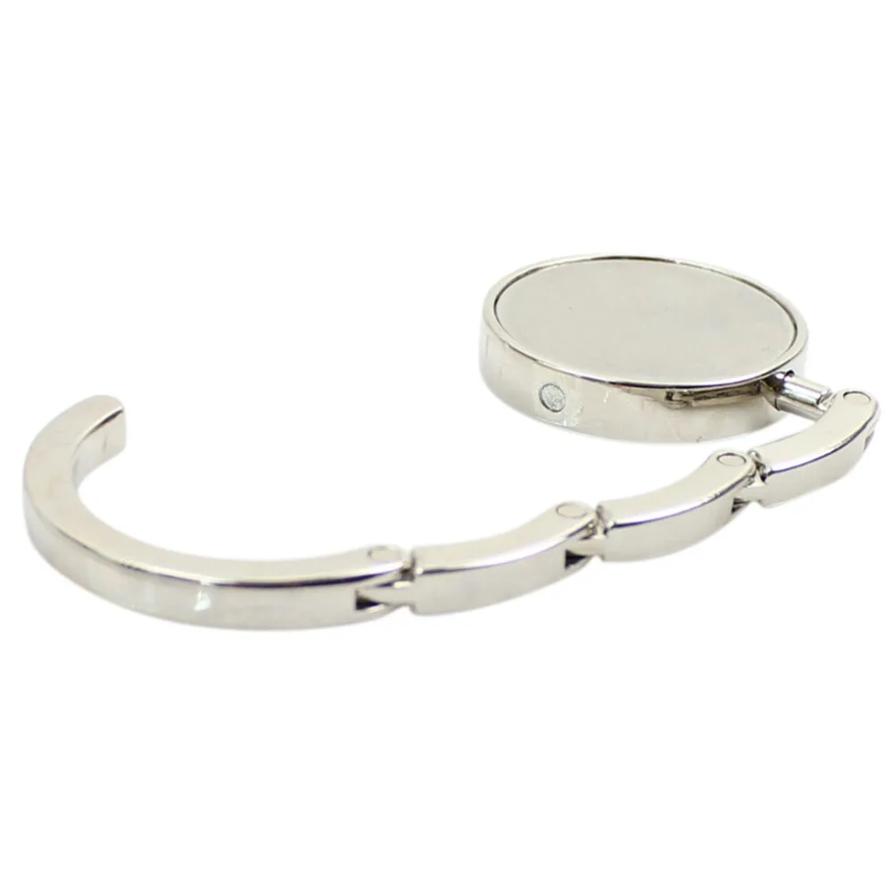 Gancho de aleaci&oacute;n de cristal plegable para bolso, colgador de mesa, accesorios &uacute;nicos, 1 ud.-3