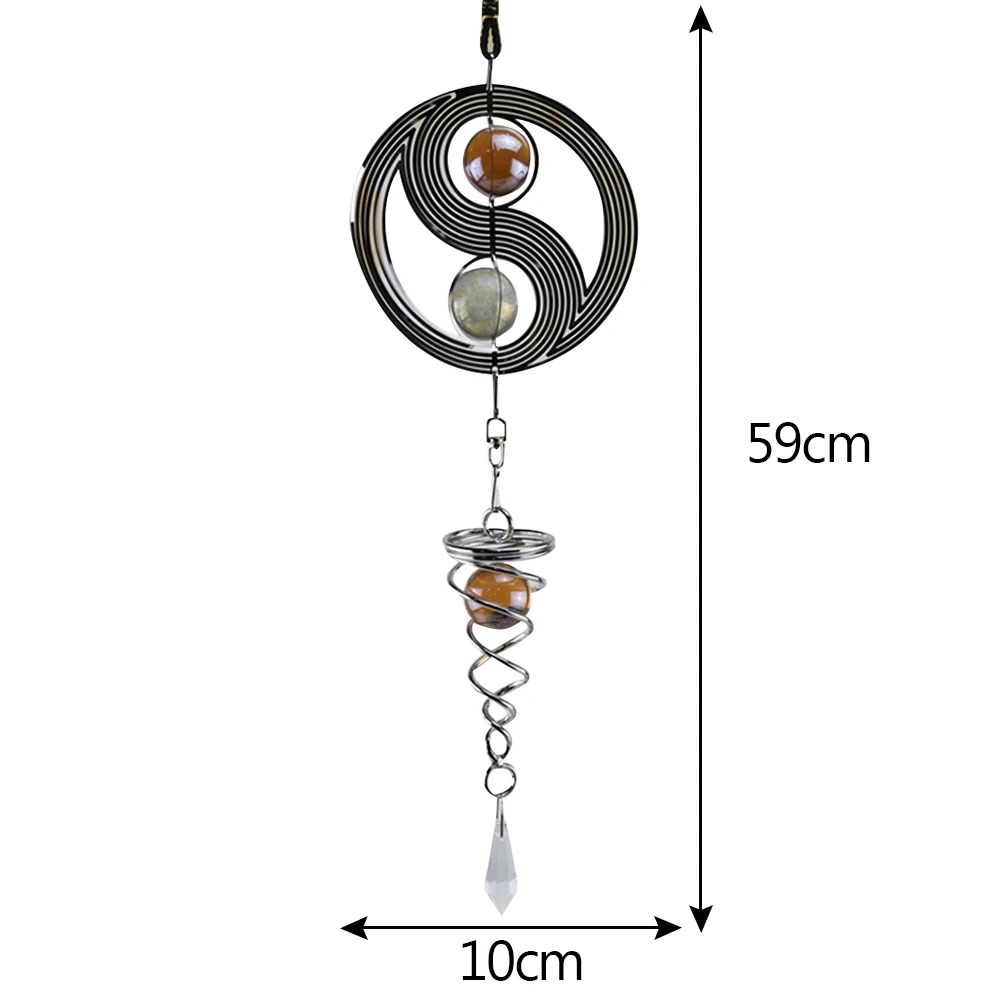 Наружная жилая виндгонгдвор плетеная ветряная колокольчик с спиральным декором