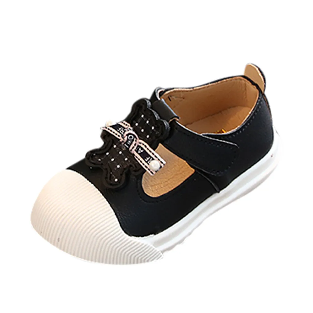 Детская обувь принцессы с мягкой подошвой Милая однотонная героями мультфильмов