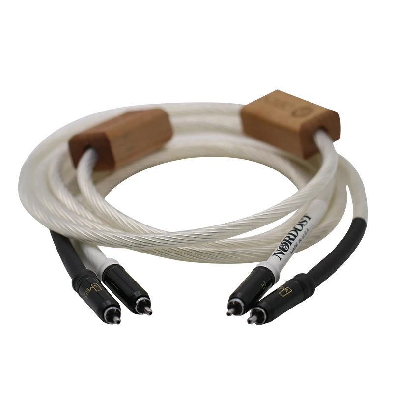 Кабель аудиосигнала Nordost ODIN и 2 RCA Fever кабель с двойным лотосом из серебра 925 пробы