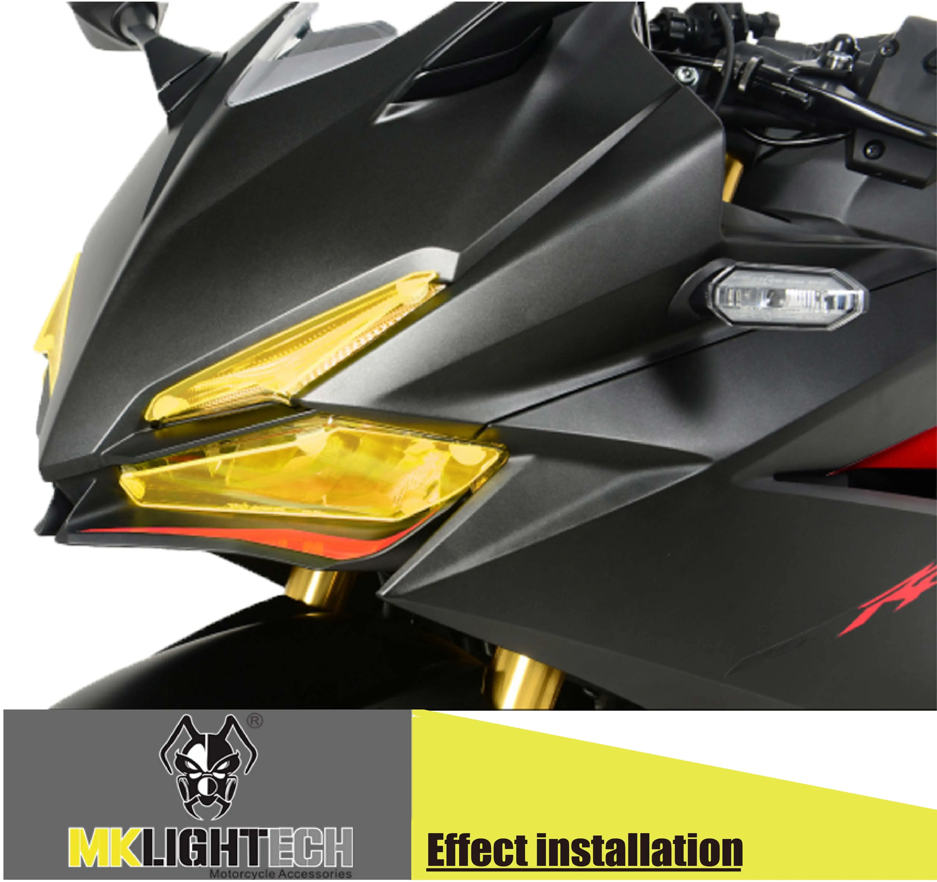 

MKL IGHTECH FOR HONDA CBR250RR CBR 250RR 2017-2019 Headlight protector cover screen lens