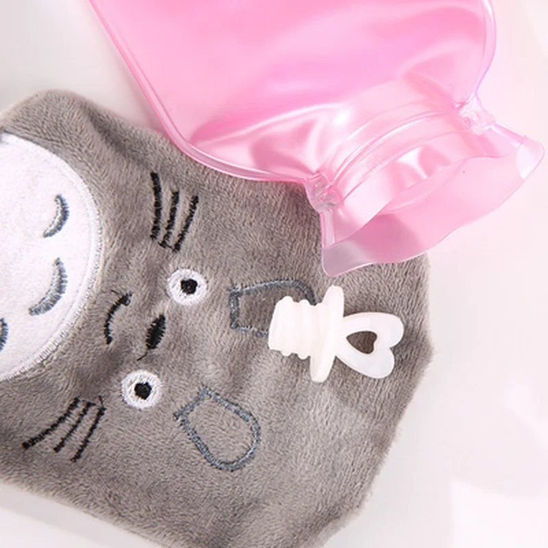 Мультяшная Теплая бутылка для горячей воды портативная плюшевая моющаяся