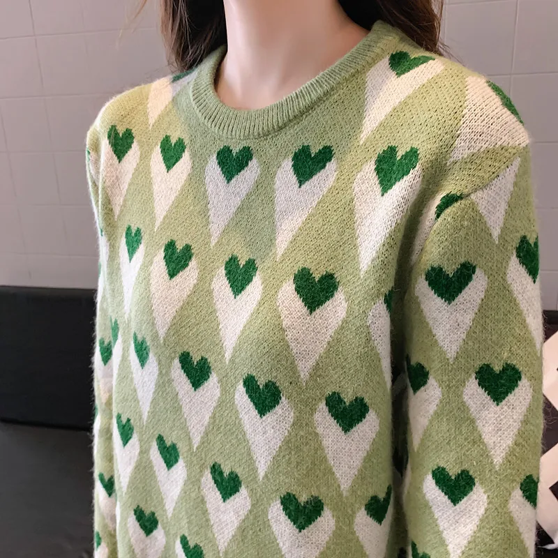 

2019 Print Love Sweater Dress Fashion Women Knitted Dresses Elegant Women Ruffled Dress Pull Femme Pullovers Lady Knitwear M251